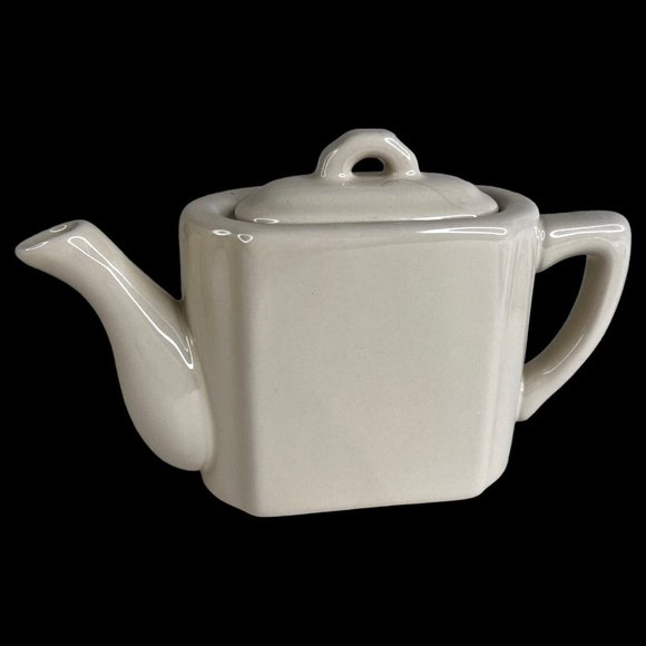 Restoration Hardware Tea Set Teapot Creamer On Tray Ceramic Tea For Two 2001 - Picture 6 of 12